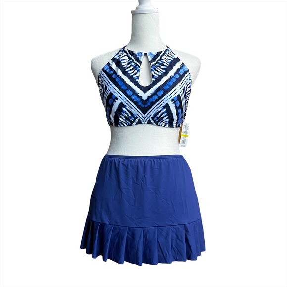 24th & Ocean Other - 24th & Ocean Bay Breeze High Neck Tops & Solid Pleated Skirts (Size: M)